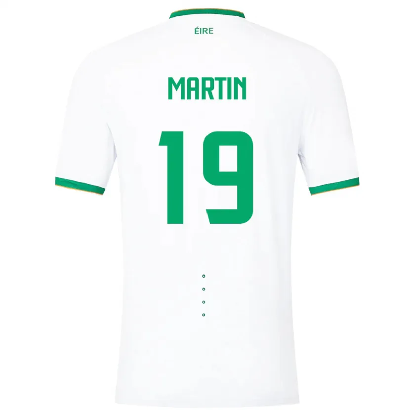 Danxen Barn Irland William Martin #19 Vit Bortatröja Matchtröjor 24-26 Tröjor T-Tröja