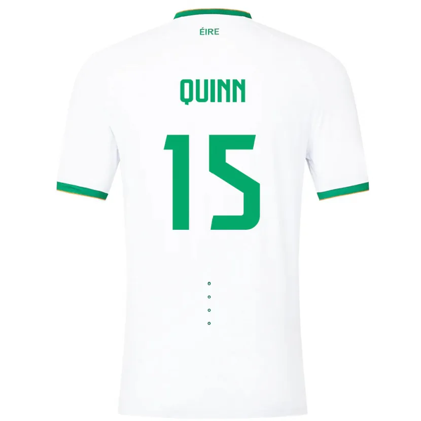 Danxen Barn Irland Lucy Quinn #15 Vit Bortatröja Matchtröjor 24-26 Tröjor T-Tröja