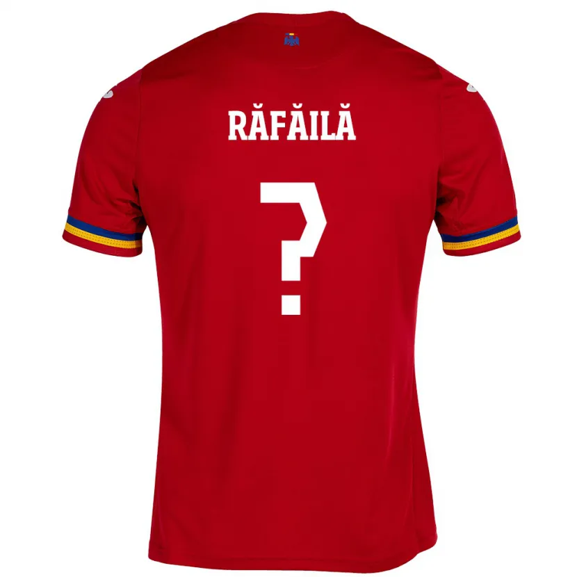 Danxen Barn Rumänien Vlad Răfăilă #0 Röd Bortatröja Matchtröjor 24-26 Tröjor T-Tröja