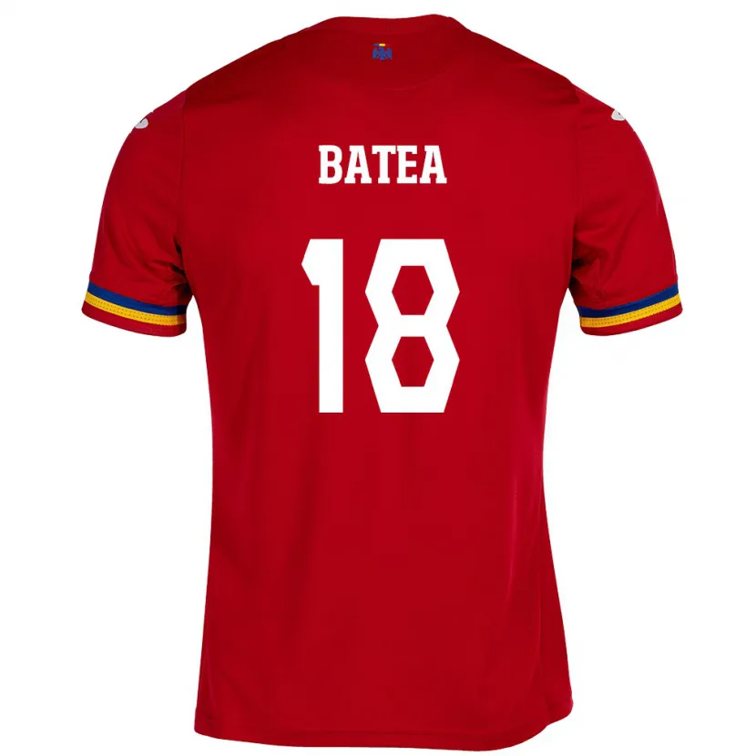 Danxen Barn Rumänien Mara Bâtea #18 Röd Bortatröja Matchtröjor 24-26 Tröjor T-Tröja