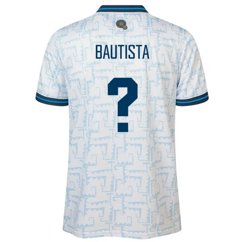 Danxen Barn El Salvador Ezequiel Bautista #0 Vit Bortatröja Matchtröjor 24-26 Tröjor T-Tröja