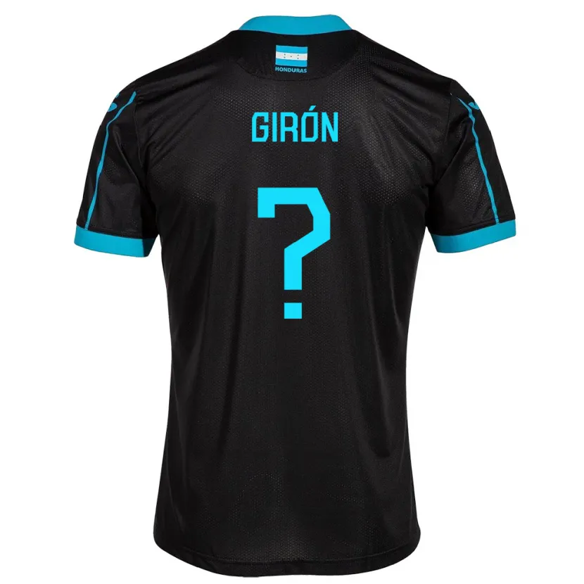 Danxen Barn Honduras Christian Girón #0 Svart Bortatröja Matchtröjor 24-26 Tröjor T-Tröja