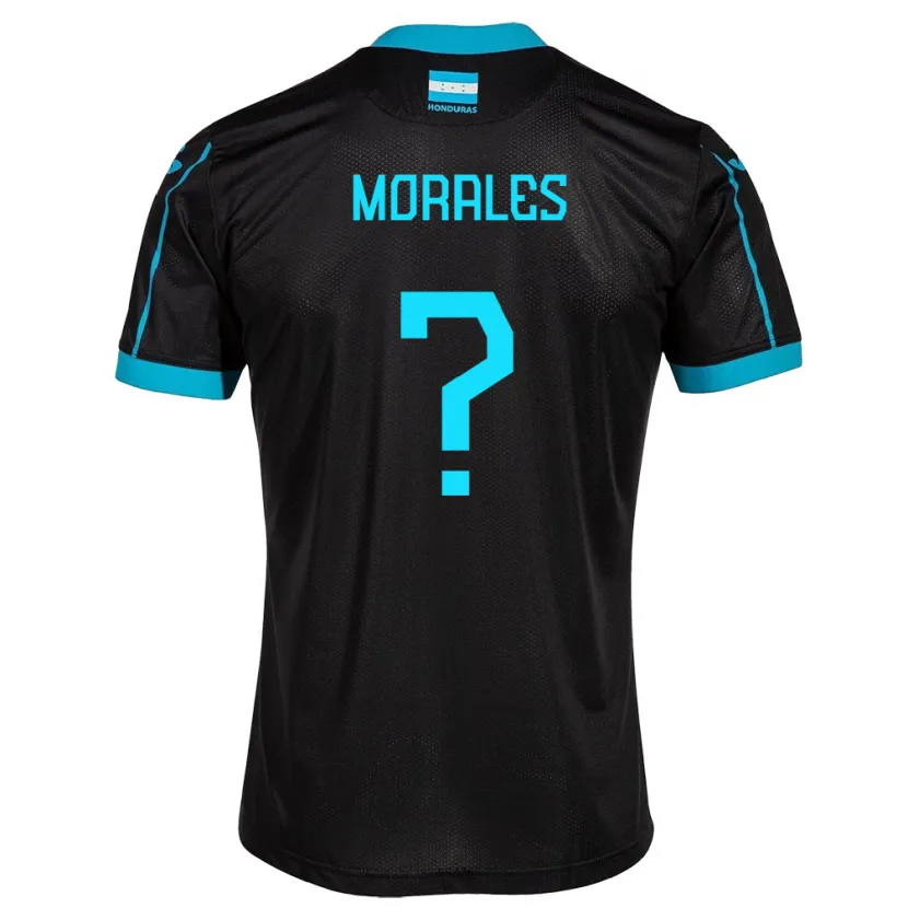 Danxen Barn Honduras Melida Morales #0 Svart Bortatröja Matchtröjor 24-26 Tröjor T-Tröja