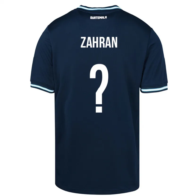 Danxen Barn Gwatemala William Zahran #0 Blå Bortatröja Matchtröjor 24-26 Tröjor T-Tröja