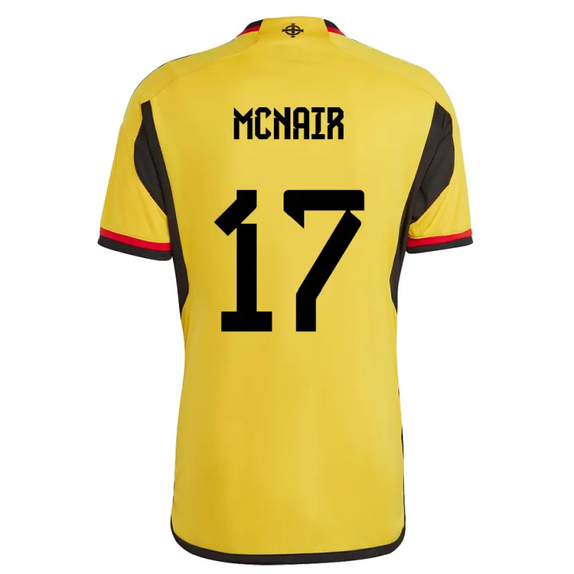Danxen Barn Nordirland Paddy Mcnair #17 Vit Bortatröja Matchtröjor 24-26 Tröjor T-Tröja