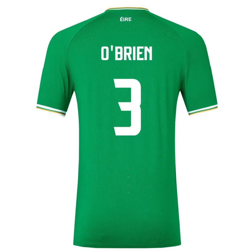 Danxen Män Irland Luke O'brien #3 Grön Hemmatröja Matchtröjor 24-26 Tröjor T-Tröja