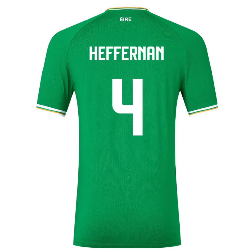 Danxen Män Irland Cathal Heffernan #4 Grön Hemmatröja Matchtröjor 24-26 Tröjor T-Tröja