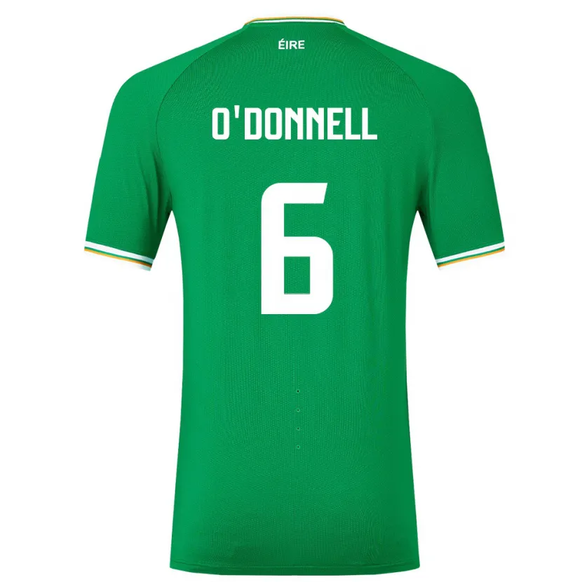 Danxen Män Irland Luke O'donnell #6 Grön Hemmatröja Matchtröjor 24-26 Tröjor T-Tröja