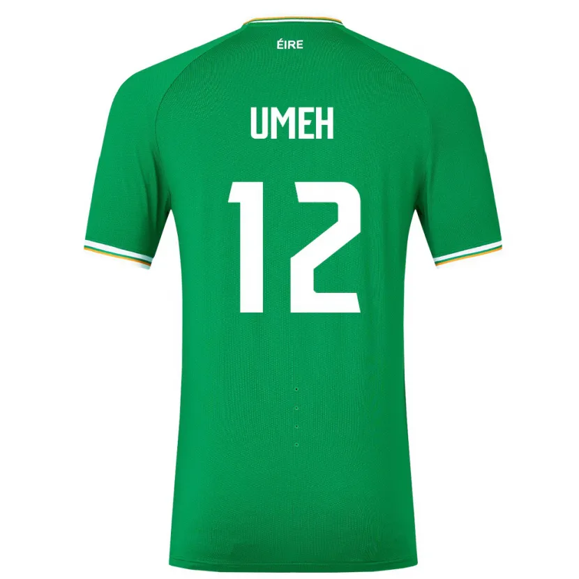 Danxen Män Irland Jaden Umeh #12 Grön Hemmatröja Matchtröjor 24-26 Tröjor T-Tröja