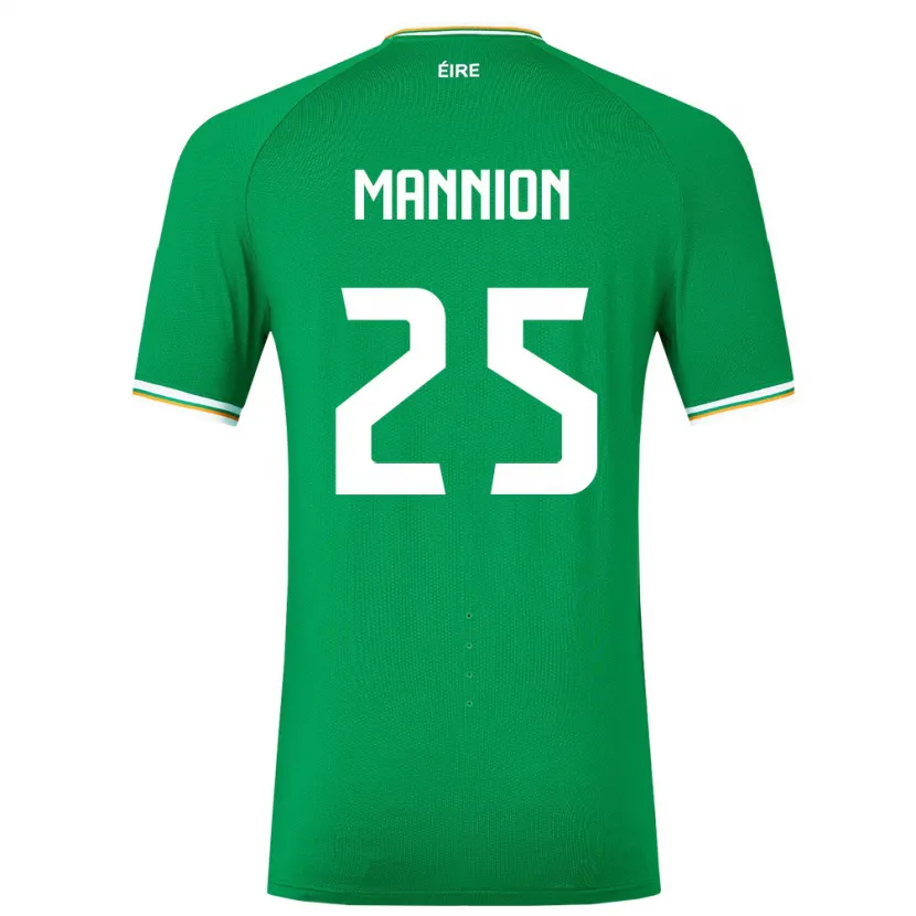 Danxen Män Irland Aoife Mannion #25 Grön Hemmatröja Matchtröjor 24-26 Tröjor T-Tröja