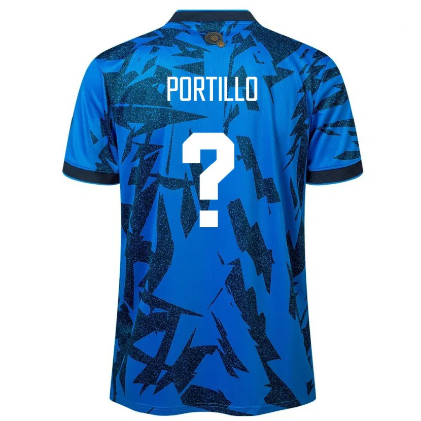 Danxen Män El Salvador Cristian Portillo #0 Blå Hemmatröja Matchtröjor 24-26 Tröjor T-Tröja