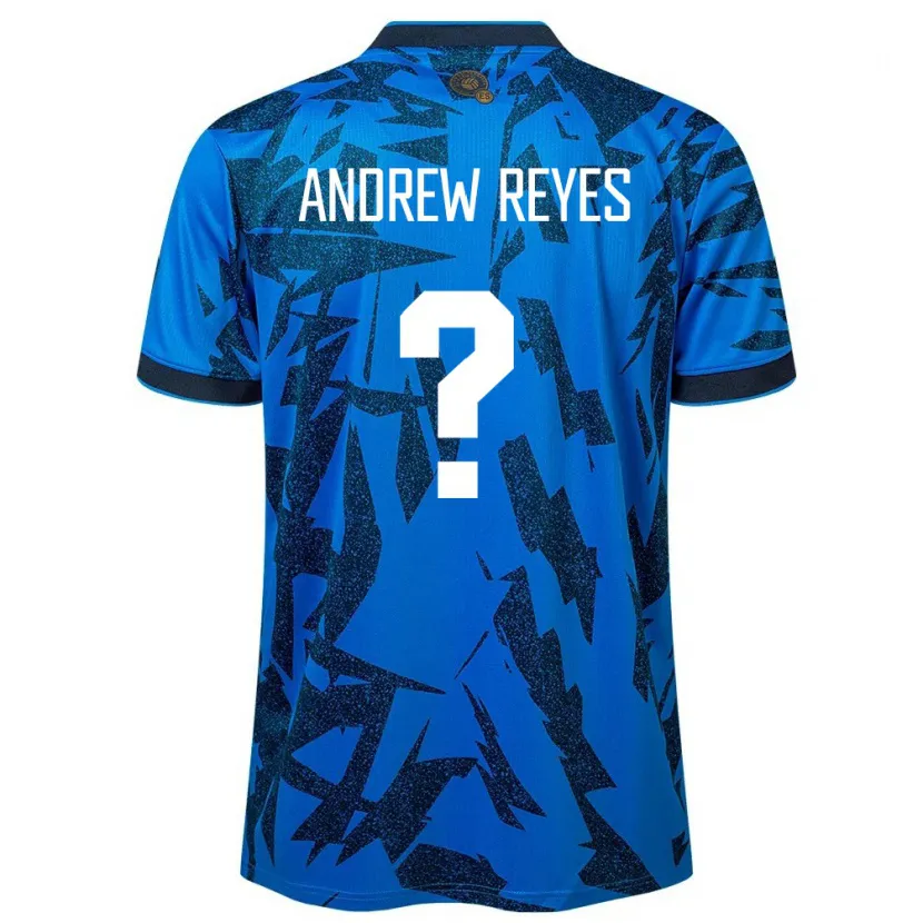 Danxen Män El Salvador Andrew Reyes #0 Blå Hemmatröja Matchtröjor 24-26 Tröjor T-Tröja