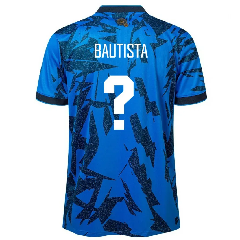 Danxen Män El Salvador Ezequiel Bautista #0 Blå Hemmatröja Matchtröjor 24-26 Tröjor T-Tröja