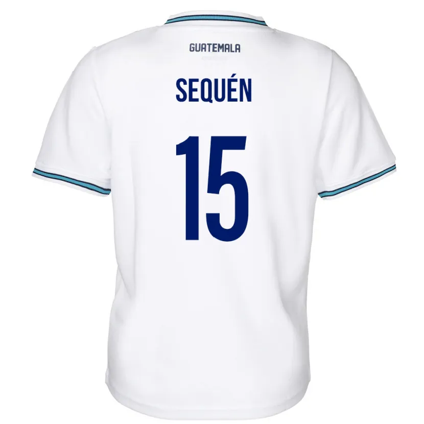 Danxen Män Gwatemala Marlon Sequén #15 Vit Hemmatröja Matchtröjor 24-26 Tröjor T-Tröja