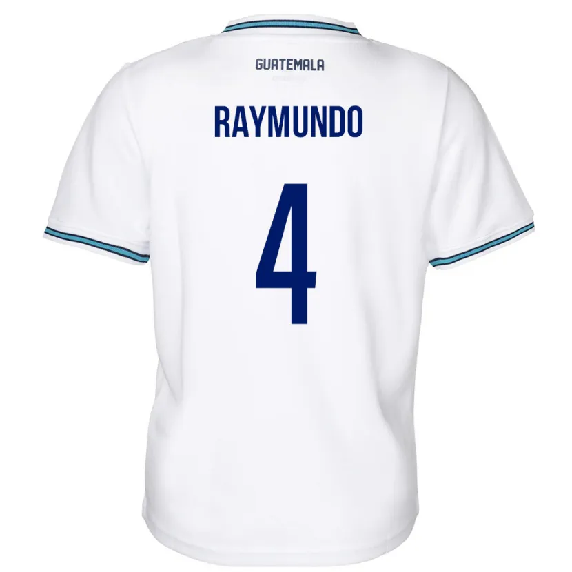 Danxen Män Gwatemala Cristopher Raymundo #4 Vit Hemmatröja Matchtröjor 24-26 Tröjor T-Tröja
