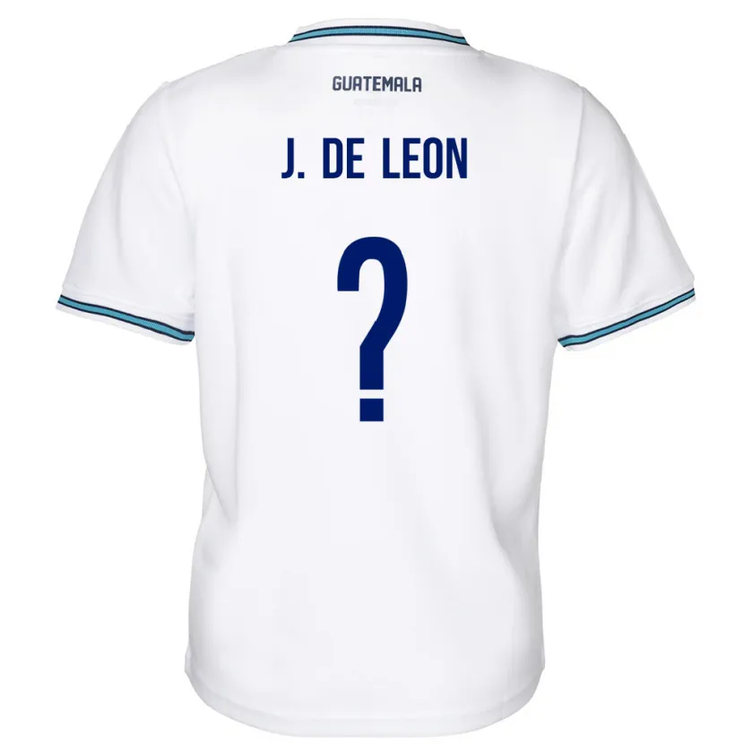 Danxen Män Gwatemala Jose De Leon #0 Vit Hemmatröja Matchtröjor 24-26 Tröjor T-Tröja
