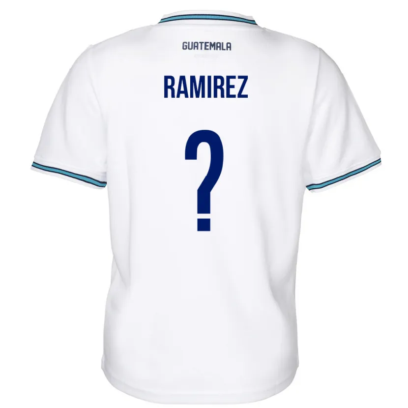 Danxen Män Gwatemala Nelson Ramirez #0 Vit Hemmatröja Matchtröjor 24-26 Tröjor T-Tröja