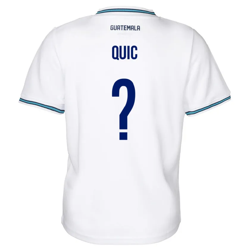 Danxen Män Gwatemala Matthew Quic #0 Vit Hemmatröja Matchtröjor 24-26 Tröjor T-Tröja