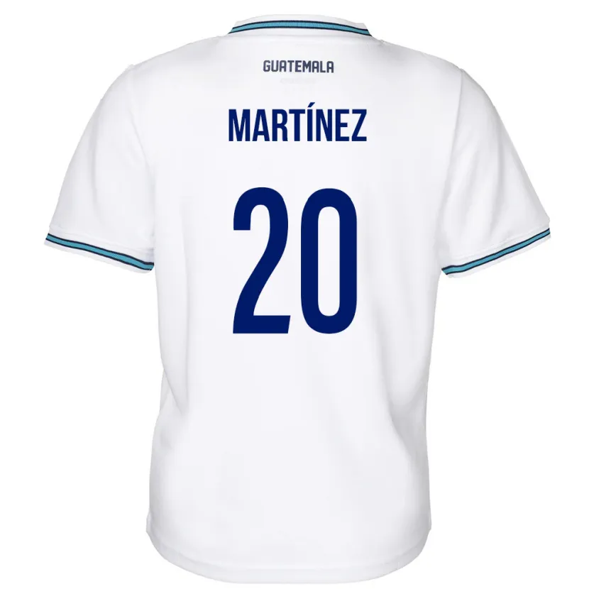 Danxen Män Gwatemala Ana Lucía Martínez #20 Vit Hemmatröja Matchtröjor 24-26 Tröjor T-Tröja