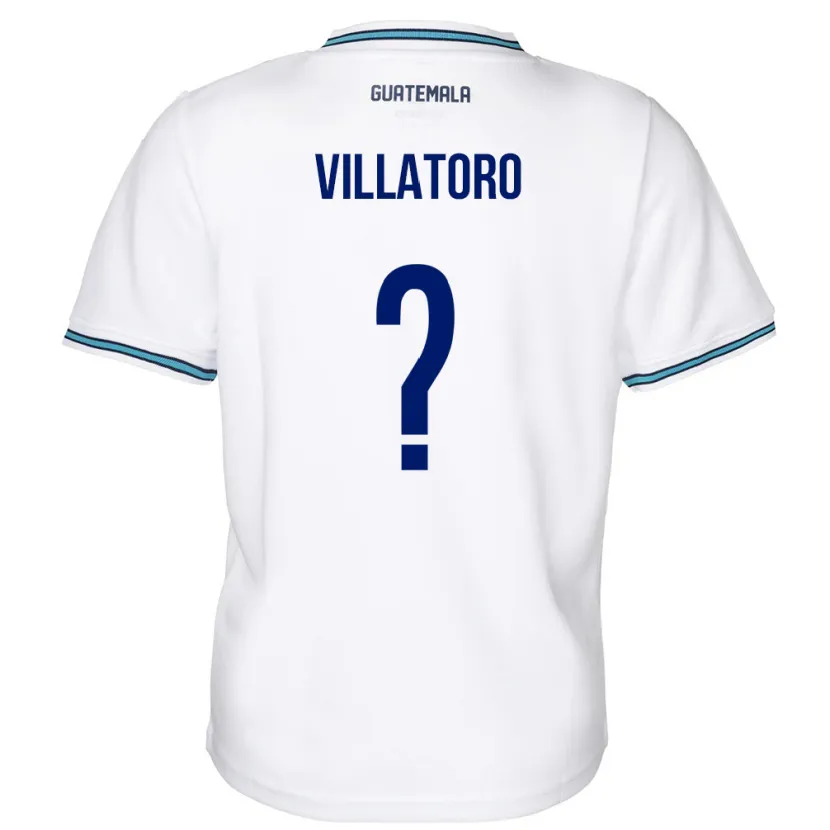Danxen Män Gwatemala Grace Villatoro #0 Vit Hemmatröja Matchtröjor 24-26 Tröjor T-Tröja