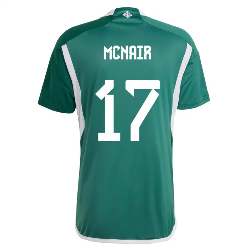 Danxen Män Nordirland Paddy Mcnair #17 Grön Hemmatröja Matchtröjor 24-26 Tröjor T-Tröja