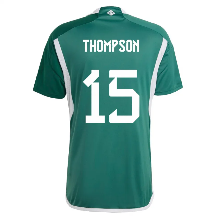 Danxen Män Nordirland Jordan Thompson #15 Grön Hemmatröja Matchtröjor 24-26 Tröjor T-Tröja