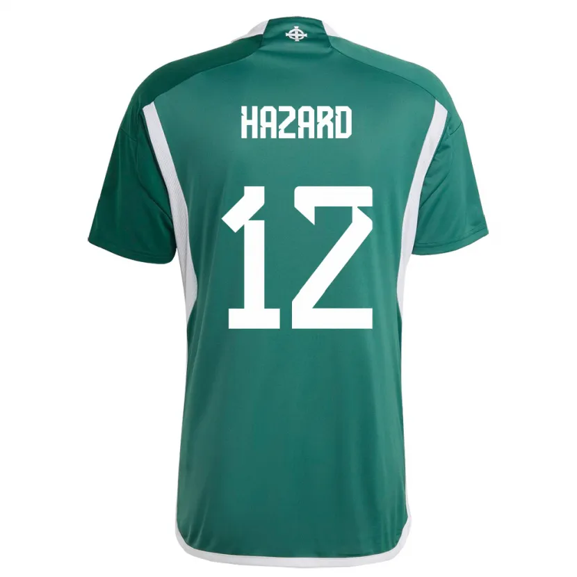 Danxen Män Nordirland Conor Hazard #12 Grön Hemmatröja Matchtröjor 24-26 Tröjor T-Tröja