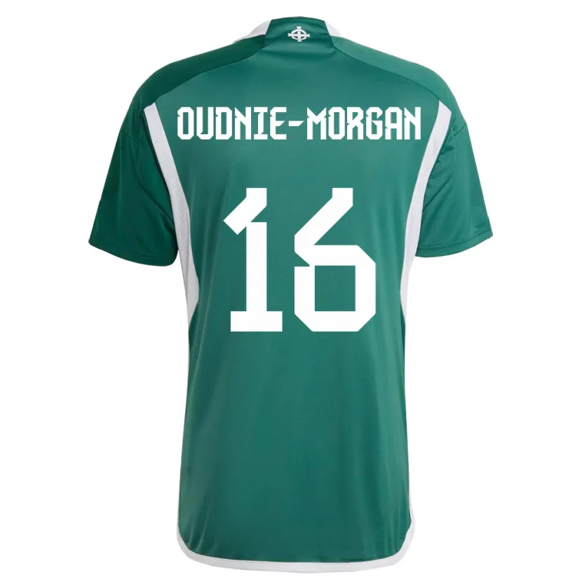 Danxen Män Nordirland Rio Oudnie-Morgan #16 Grön Hemmatröja Matchtröjor 24-26 Tröjor T-Tröja