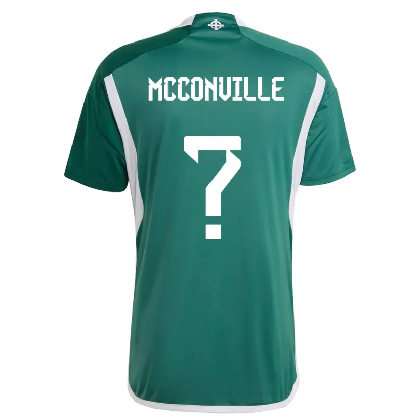 Danxen Män Nordirland Ruairi Mcconville #0 Grön Hemmatröja Matchtröjor 24-26 Tröjor T-Tröja