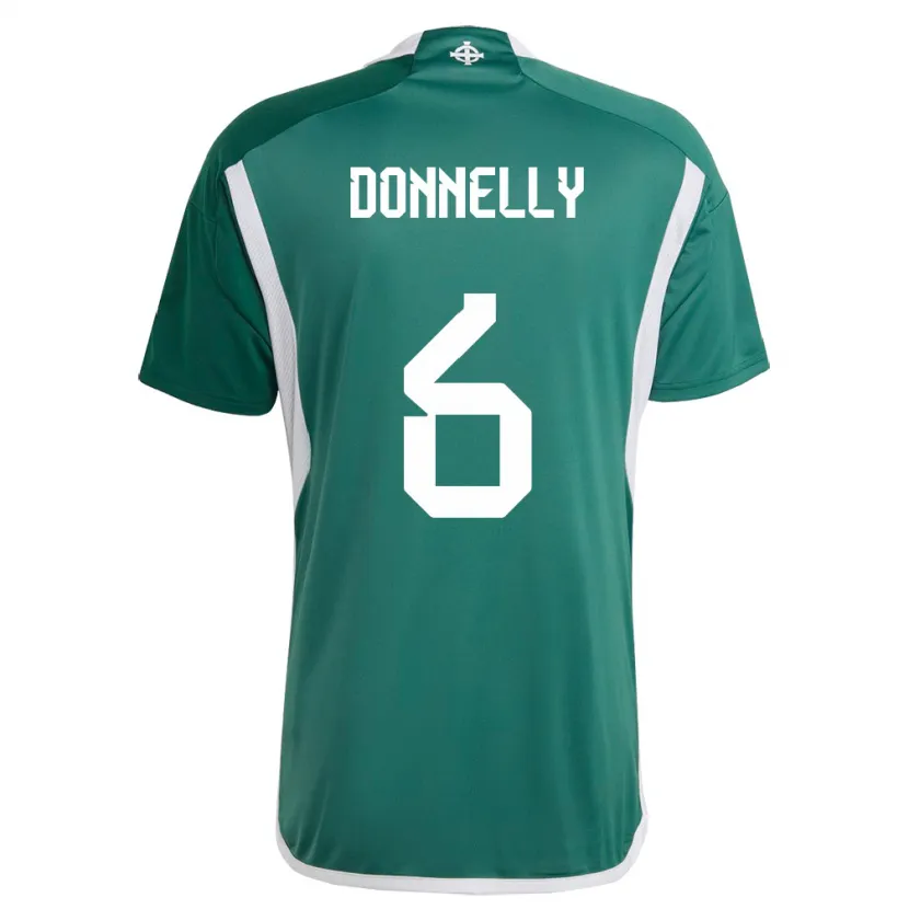 Danxen Män Nordirland Ryan Donnelly #6 Grön Hemmatröja Matchtröjor 24-26 Tröjor T-Tröja