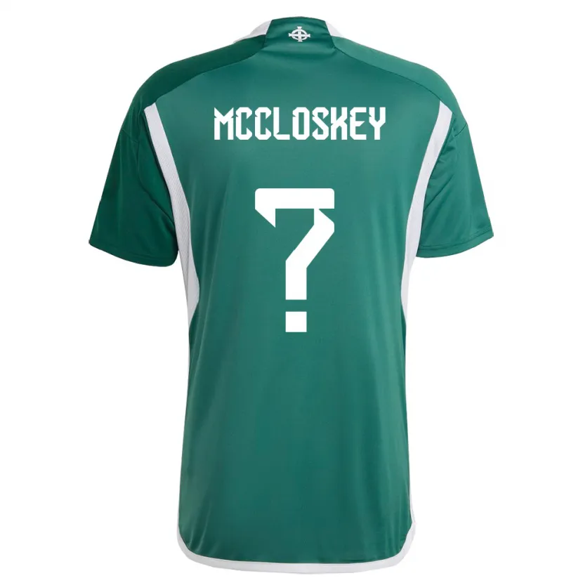 Danxen Män Nordirland Darragh Mccloskey #0 Grön Hemmatröja Matchtröjor 24-26 Tröjor T-Tröja