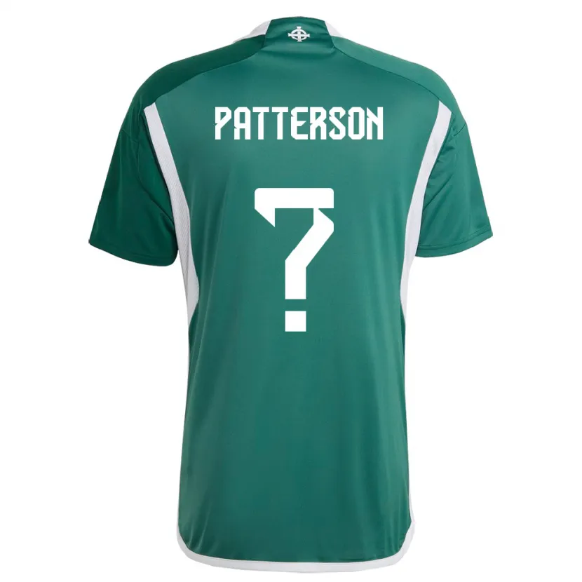 Danxen Män Nordirland Jack Patterson #0 Grön Hemmatröja Matchtröjor 24-26 Tröjor T-Tröja