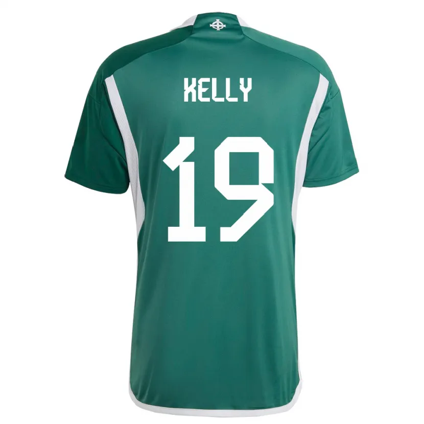 Danxen Män Nordirland Oscar Kelly #19 Grön Hemmatröja Matchtröjor 24-26 Tröjor T-Tröja