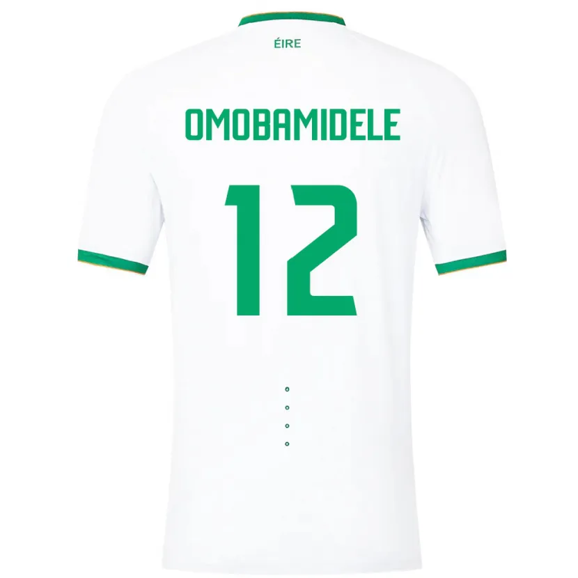 Danxen Män Irland Andrew Omobamidele #12 Vit Bortatröja Matchtröjor 24-26 Tröjor T-Tröja