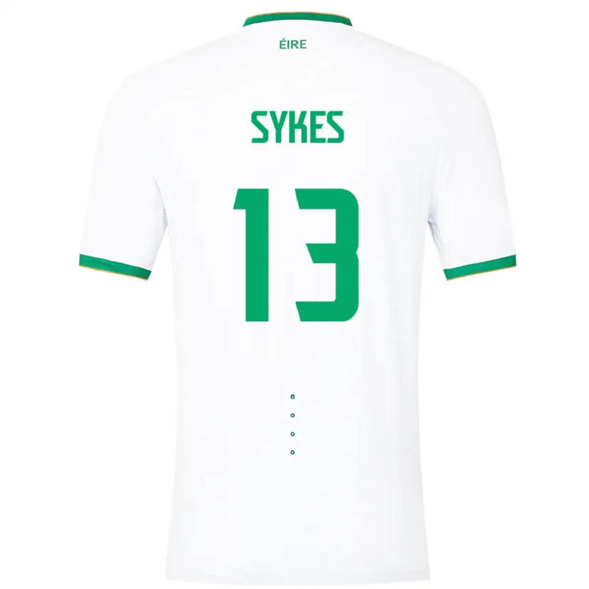 Danxen Män Irland Mark Sykes #13 Vit Bortatröja Matchtröjor 24-26 Tröjor T-Tröja