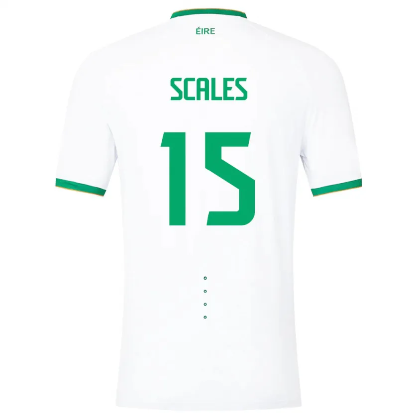 Danxen Män Irland Liam Scales #15 Vit Bortatröja Matchtröjor 24-26 Tröjor T-Tröja