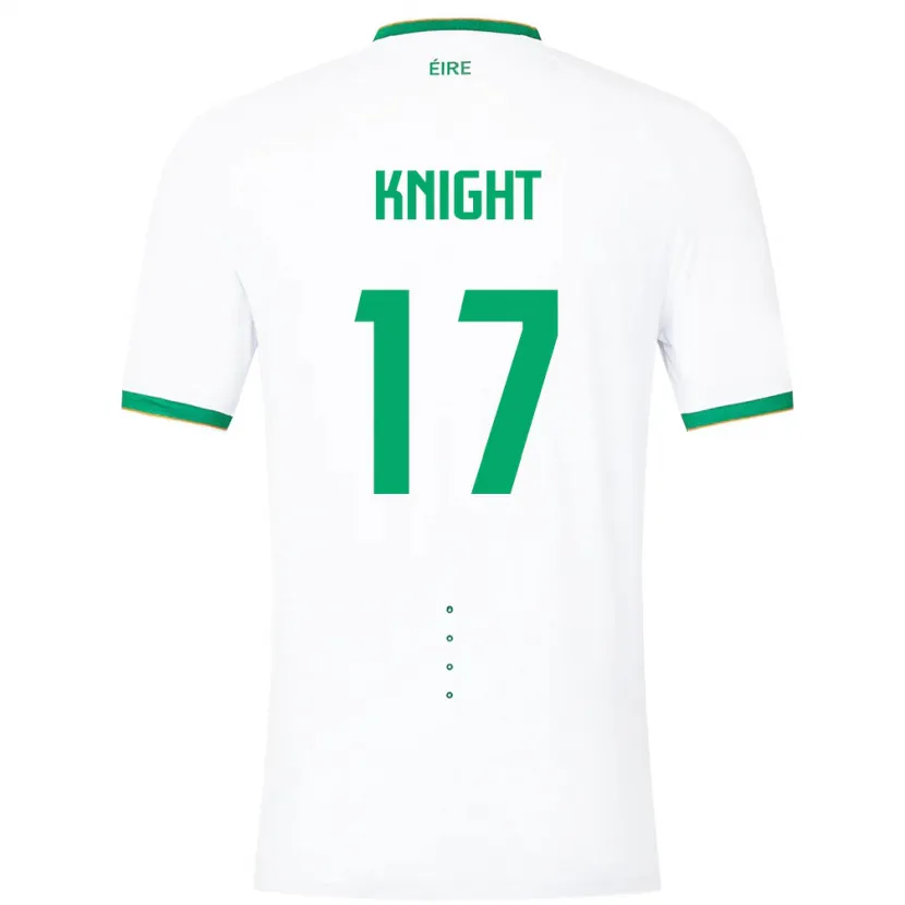 Danxen Män Irland Jason Knight #17 Vit Bortatröja Matchtröjor 24-26 Tröjor T-Tröja