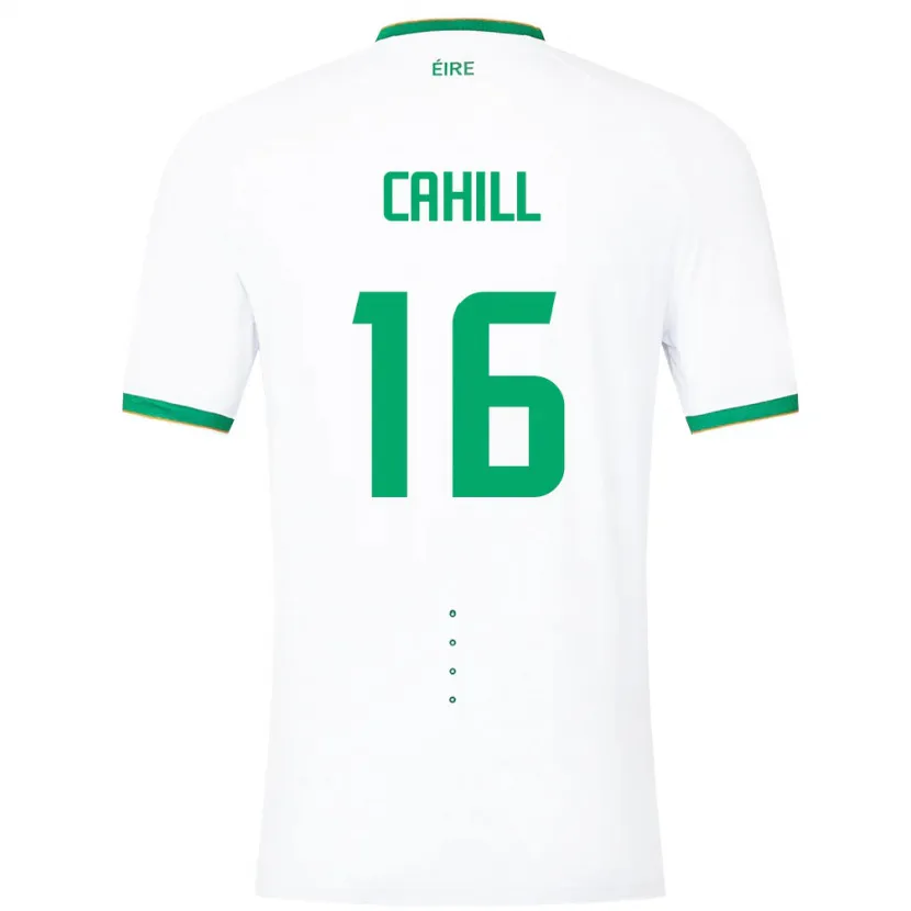Danxen Män Irland Killian Cahill #16 Vit Bortatröja Matchtröjor 24-26 Tröjor T-Tröja