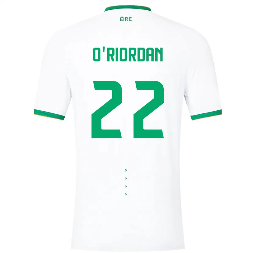 Danxen Män Irland Connor O'riordan #22 Vit Bortatröja Matchtröjor 24-26 Tröjor T-Tröja