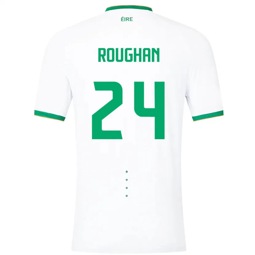 Danxen Män Irland Sean Roughan #24 Vit Bortatröja Matchtröjor 24-26 Tröjor T-Tröja
