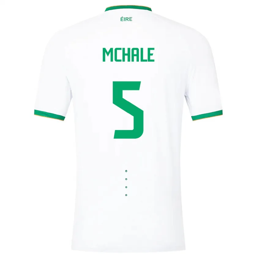 Danxen Män Irland Sean Mchale #5 Vit Bortatröja Matchtröjor 24-26 Tröjor T-Tröja
