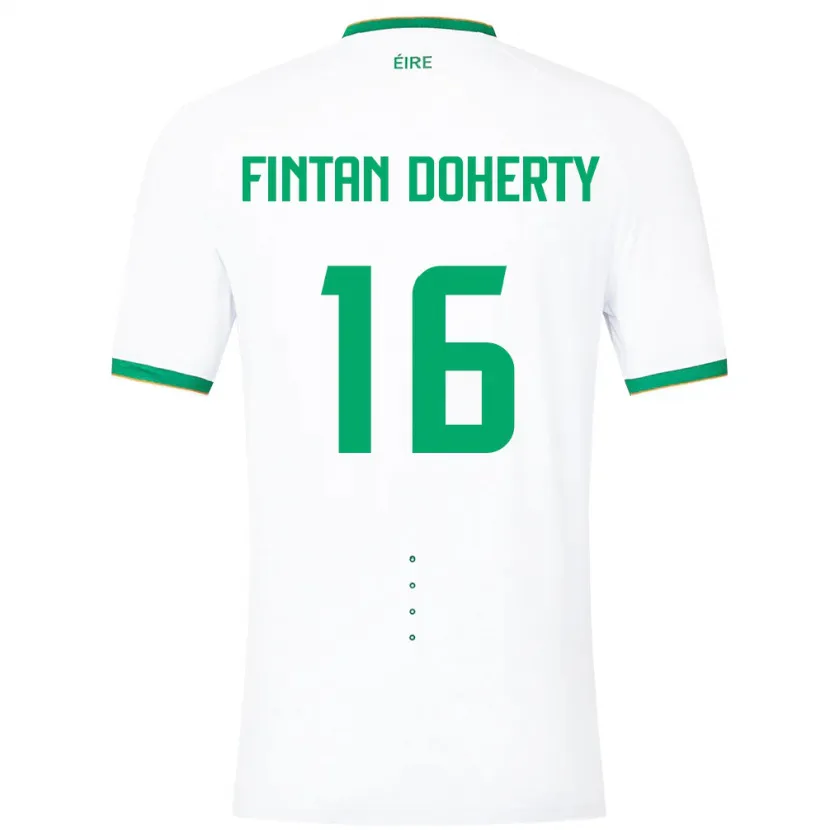 Danxen Män Irland Fintan Doherty #16 Vit Bortatröja Matchtröjor 24-26 Tröjor T-Tröja