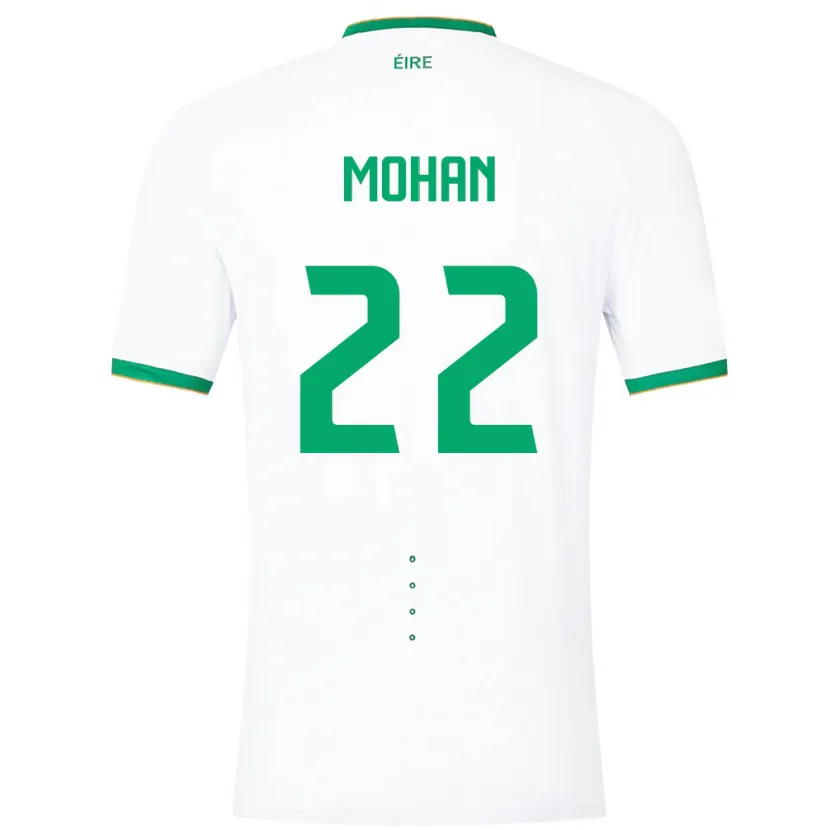 Danxen Män Irland Stephen Mohan #22 Vit Bortatröja Matchtröjor 24-26 Tröjor T-Tröja