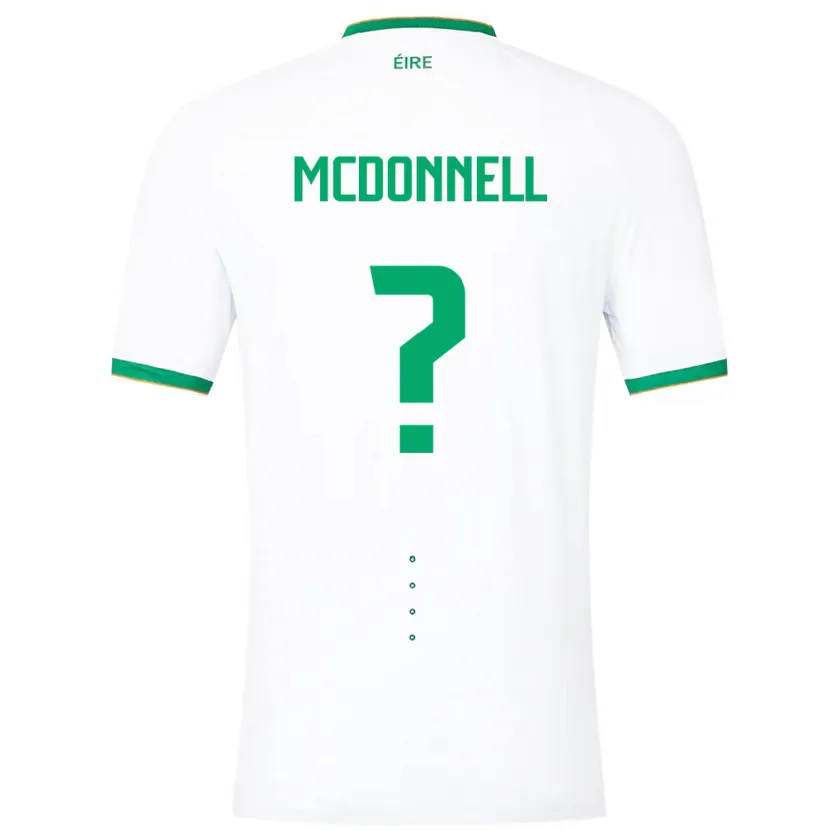 Danxen Män Irland Grady Mcdonnell #0 Vit Bortatröja Matchtröjor 24-26 Tröjor T-Tröja