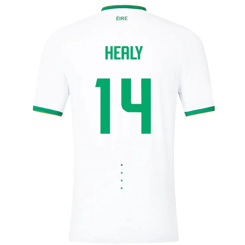 Danxen Män Irland Freya Healy #14 Vit Bortatröja Matchtröjor 24-26 Tröjor T-Tröja