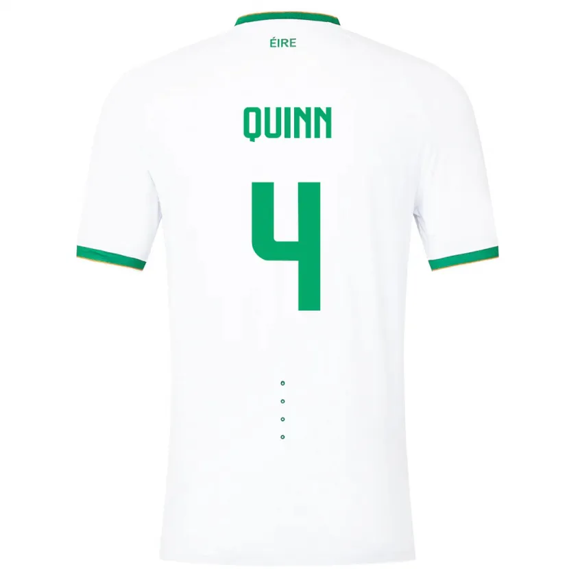 Danxen Män Irland Louise Quinn #4 Vit Bortatröja Matchtröjor 24-26 Tröjor T-Tröja