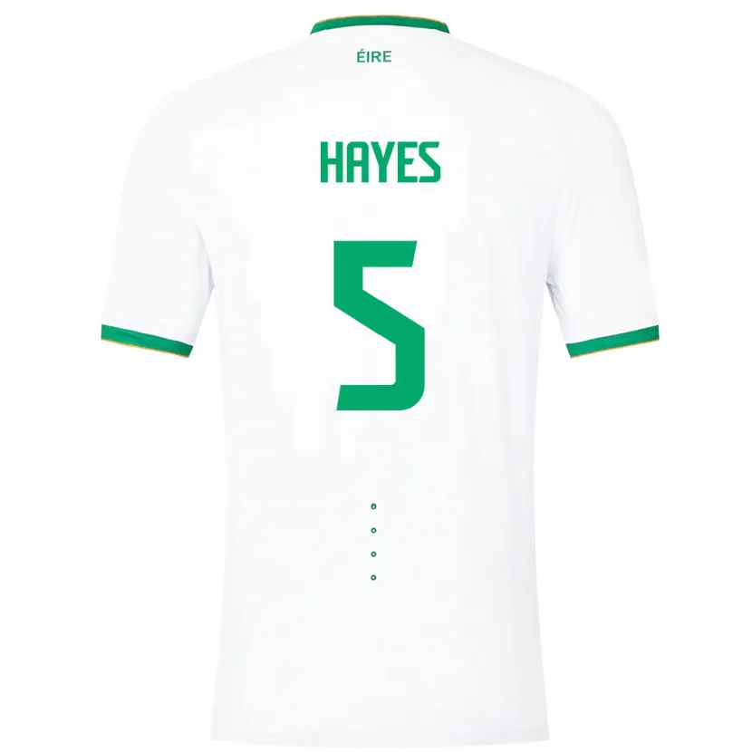 Danxen Män Irland Caitlin Hayes #5 Vit Bortatröja Matchtröjor 24-26 Tröjor T-Tröja