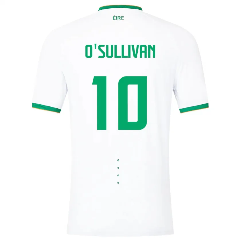 Danxen Män Irland Denise O'sullivan #10 Vit Bortatröja Matchtröjor 24-26 Tröjor T-Tröja