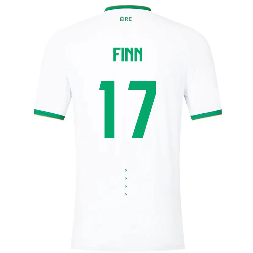Danxen Män Irland Jamie Finn #17 Vit Bortatröja Matchtröjor 24-26 Tröjor T-Tröja