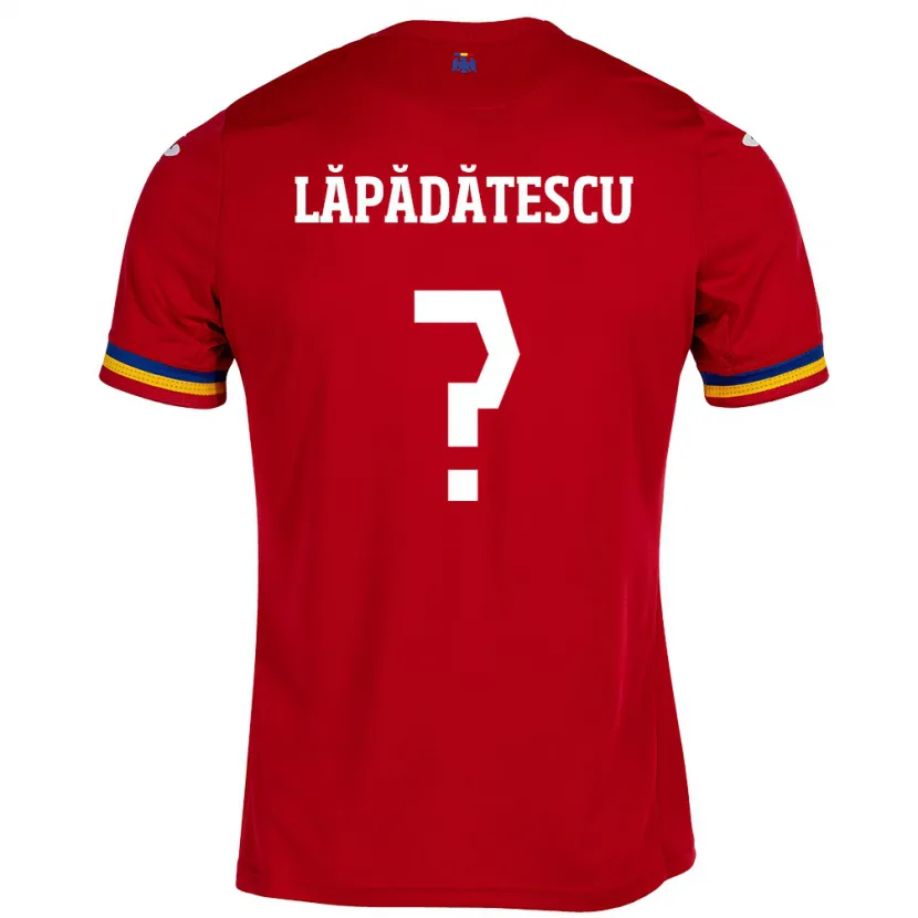 Danxen Män Rumänien Robert Lăpădătescu #0 Röd Bortatröja Matchtröjor 24-26 Tröjor T-Tröja